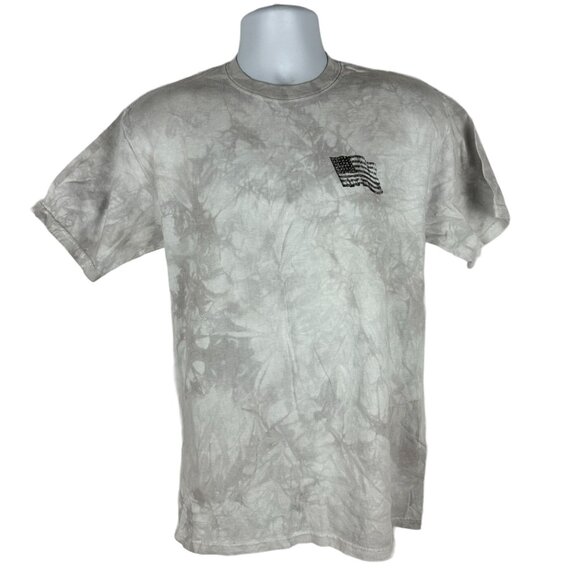 Star Spangled Banner Tie-Dye T-Shirt By The Mountain Size M 100% Cotton - Picture 2 of 6